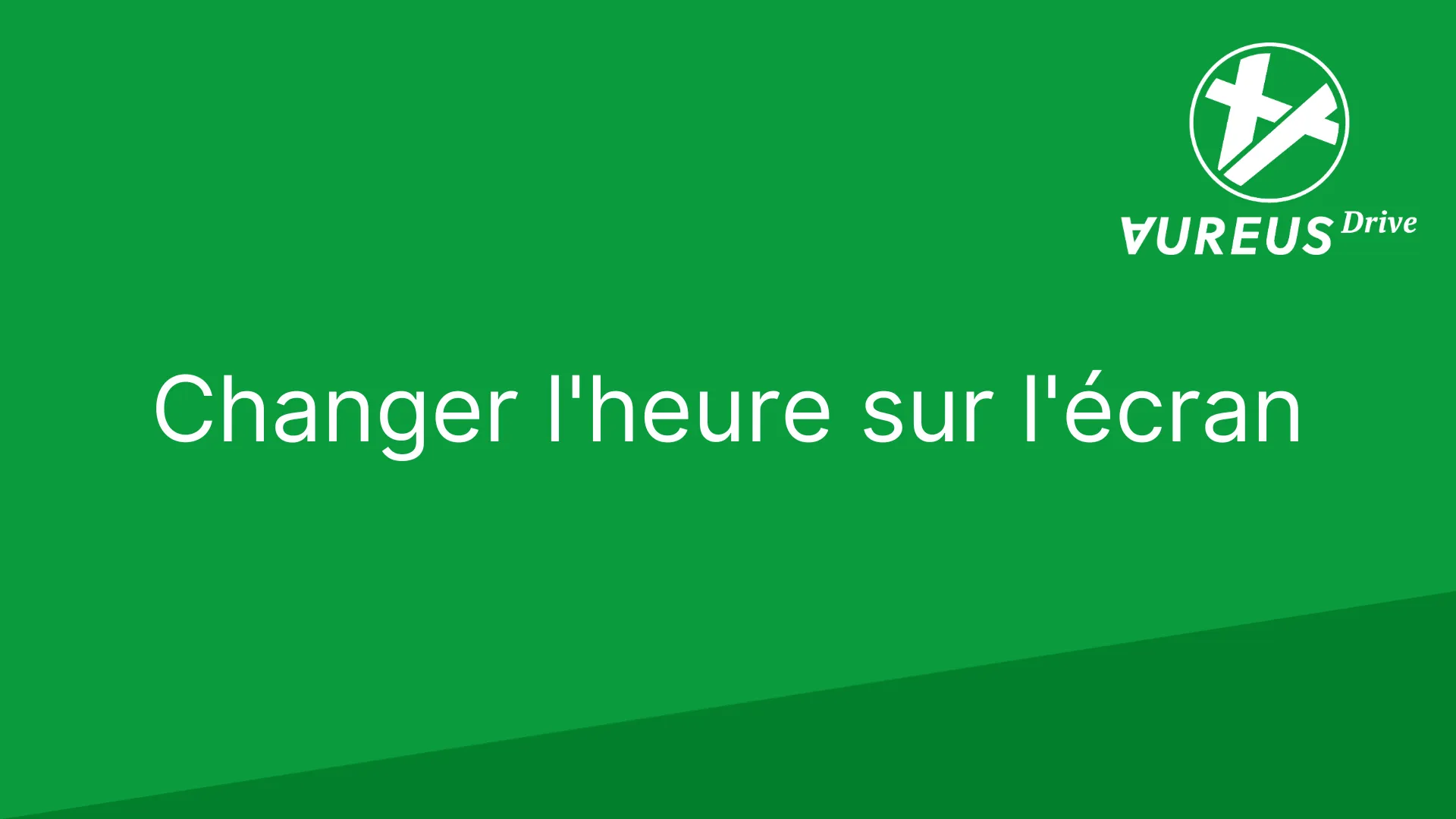 Changer l'heure sur l'écran blog