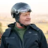 E-Bike Helm Winteraufsatz Phenix in Schwarz. 