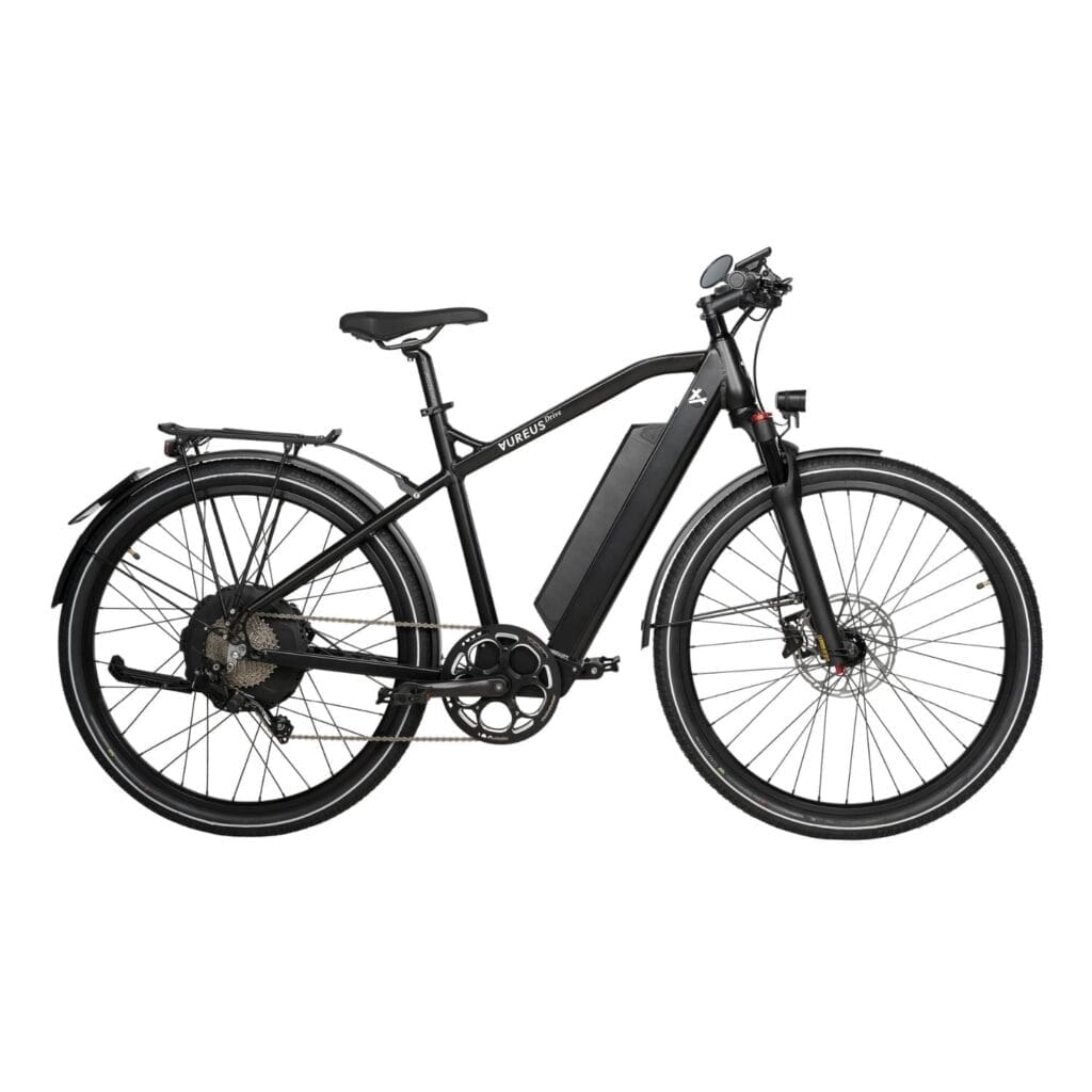 AureusDrive Power45 E-Bike Modell mit Kettenantrieb und tiefem Einstieg in Schwarz,