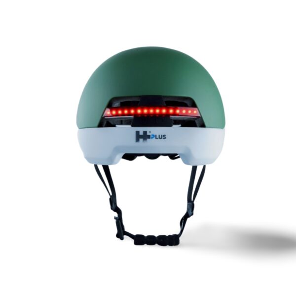 Hplus Fahrradhelm Aphrodite grün Rückseite an Hplus Fahrradhelm Aphrodite grün Rückseite an