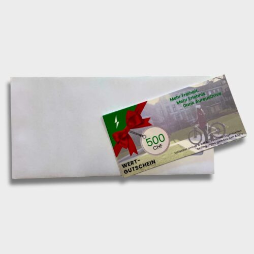 AureusDrive Warengutscheine & Geschenkgutscheine - 500 CHF