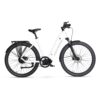 AureusDrive DailyDrive E-Bike Weiss mit tiefem Einstieg und Riemenantrieb.